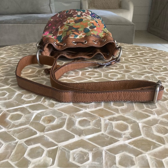 Fossil Bags Fossil Maddox Mini Drawstring Bucket Bag In Floral